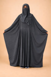 Butterfly Frock Abaya – Heavy Pleated Maxi Gown with Elastic Cuffs