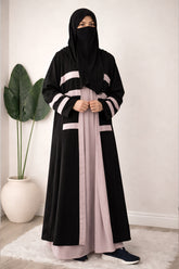 Adjustable Tie-Waist Butterfly Abaya – Elegant Flowing Crepe